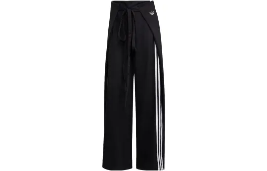 adidas originals Trefoil Women's Wide-Leg Knit Track Pants Black