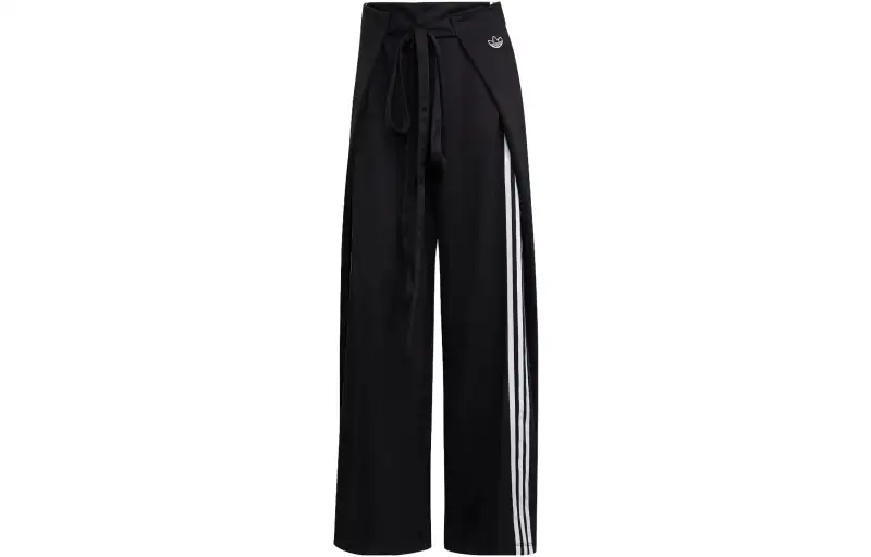 adidas originals Trefoil Women's Wide-Leg Knit Track Pants Black
