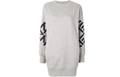KENZO Long Sleeved Dresses Women's Gray Crew Neck Moderate