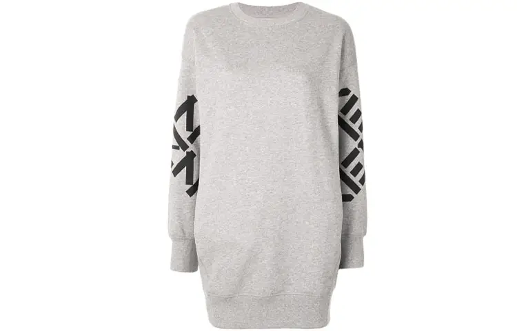 KENZO Long Sleeved Dresses Women's Gray Crew Neck Moderate