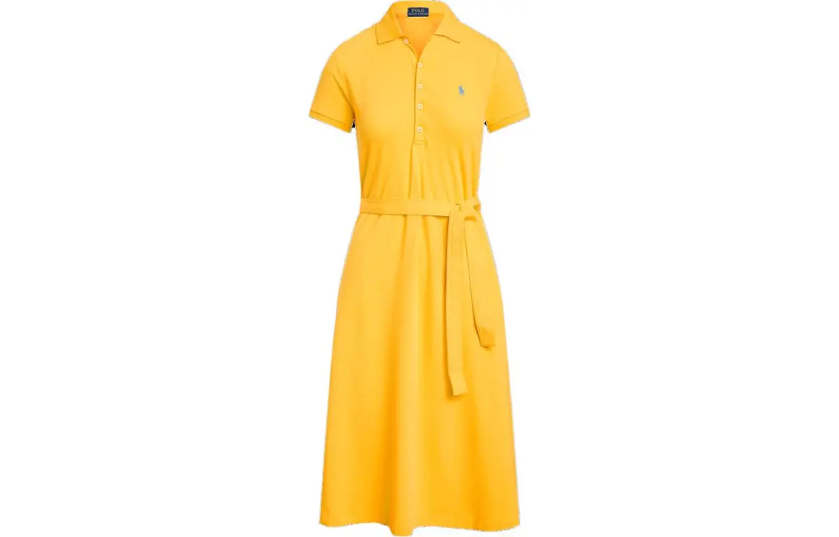 Polo Ralph Lauren Short Sleeved Dress Women's Yellow