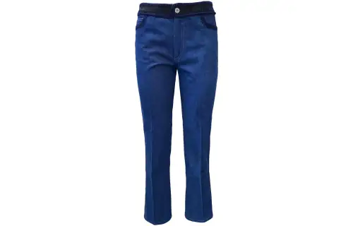 MIU MIU Jeans Women's Blue Moderate Flared Pants