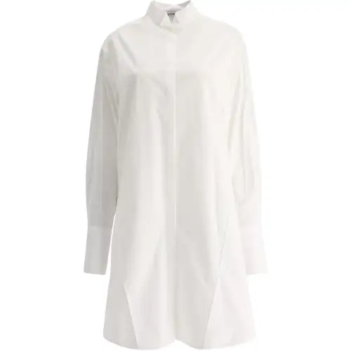 LOEWE Long Sleeved Dresses Women's White Other