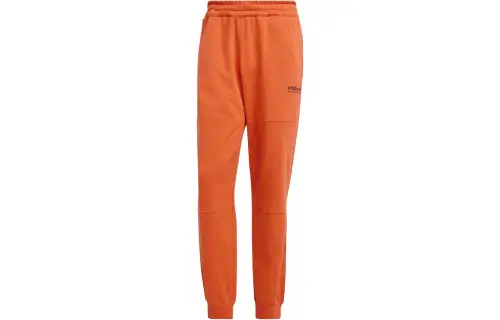 Adidas Originals Knitted Sweatpants Women's Orange Moderate Cuffed Pants