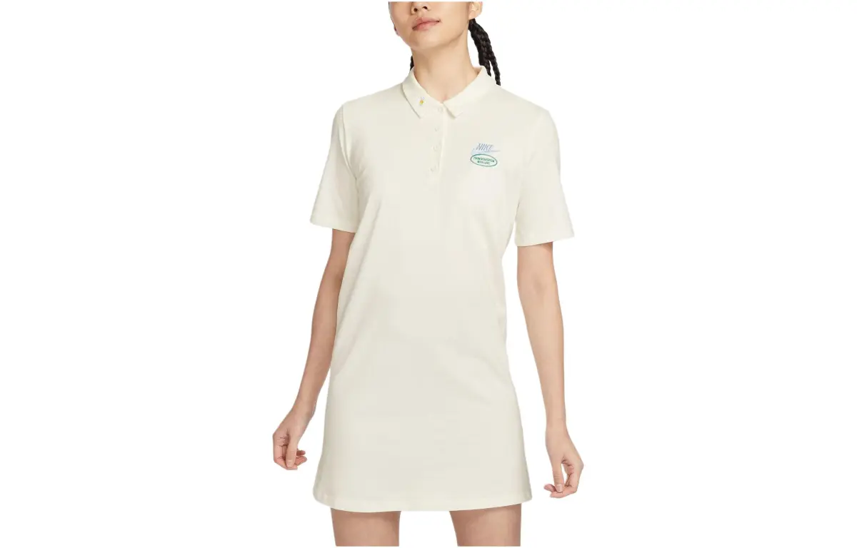 Nike Sportswear Short Sleeved Dress Women's Sail White