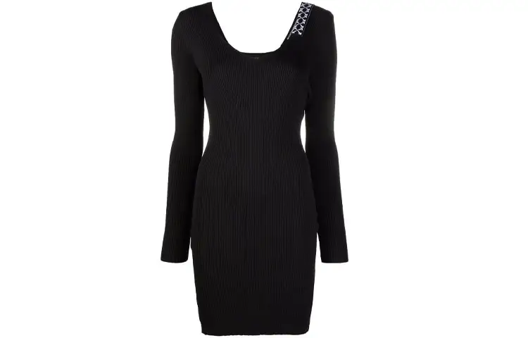 OFF-WHITE Arrows Ribbed-knit Minidress