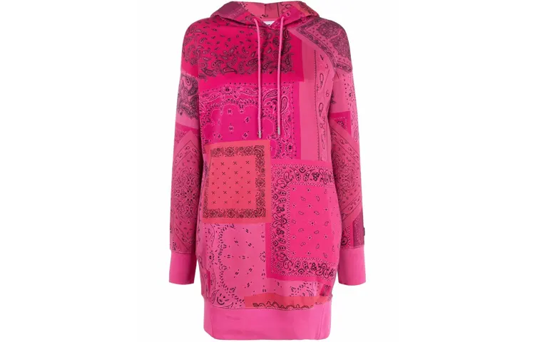 【Previous Season】bandana print hoodie dress