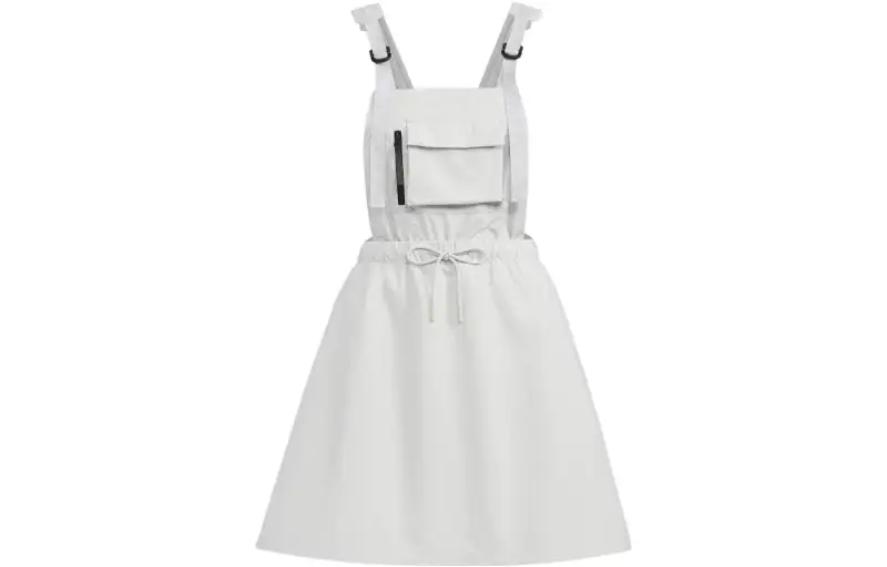 adidas originals Women's Drawstring Strap Sleeveless Dress Off-White