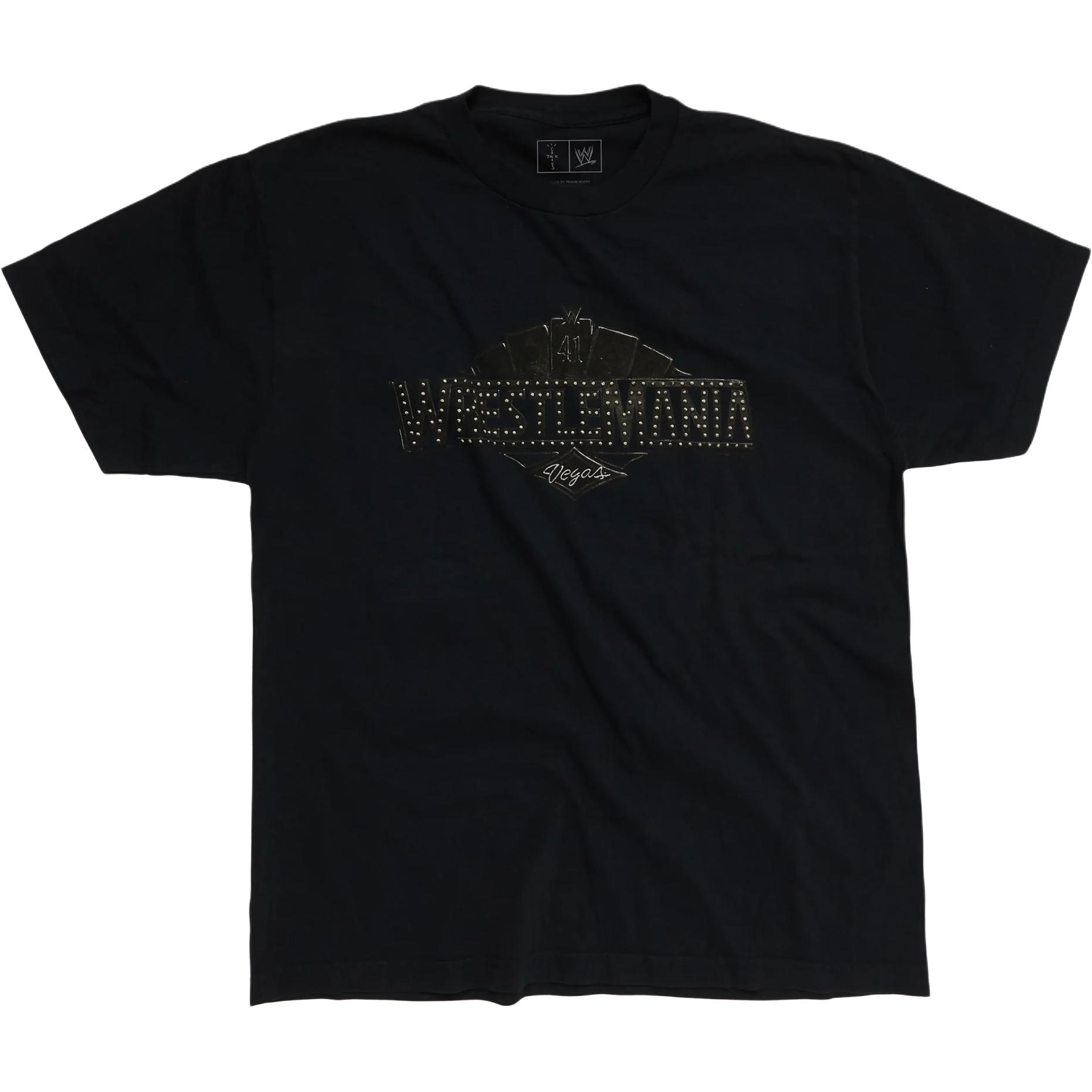 Футболка Travis Scott Rhinestone Logo (черная)