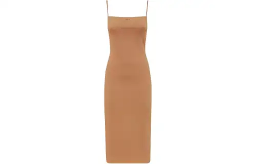 OFF-WHITE Logo Printed Sleeveless Dress