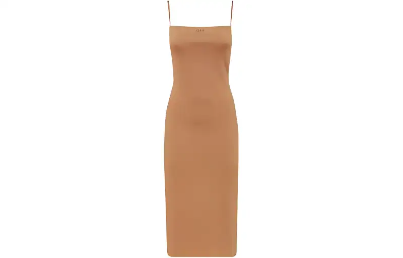 OFF-WHITE Logo Printed Sleeveless Dress