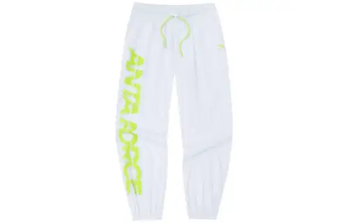 Anta Life Collection Knitted Sweatpants Women's Snowflake White