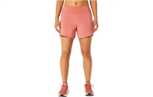 ASICS ROAD Casual Shorts Women's Light Garnet Red Moderate