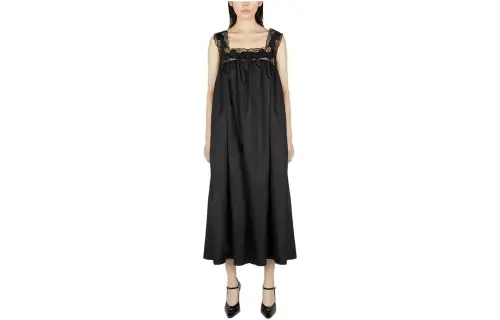 PRADA SS23 Sleeveless Dress Women's Black