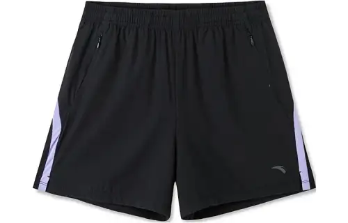 ANTA Casual Shorts Women's Basic Black Ice Crystal Purple Moderate