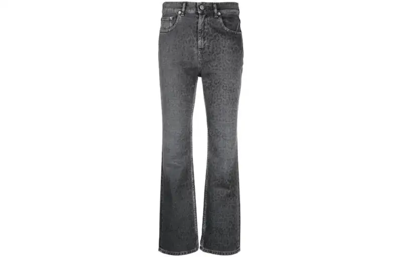 【Previous Season】leopard-print cropped jeans