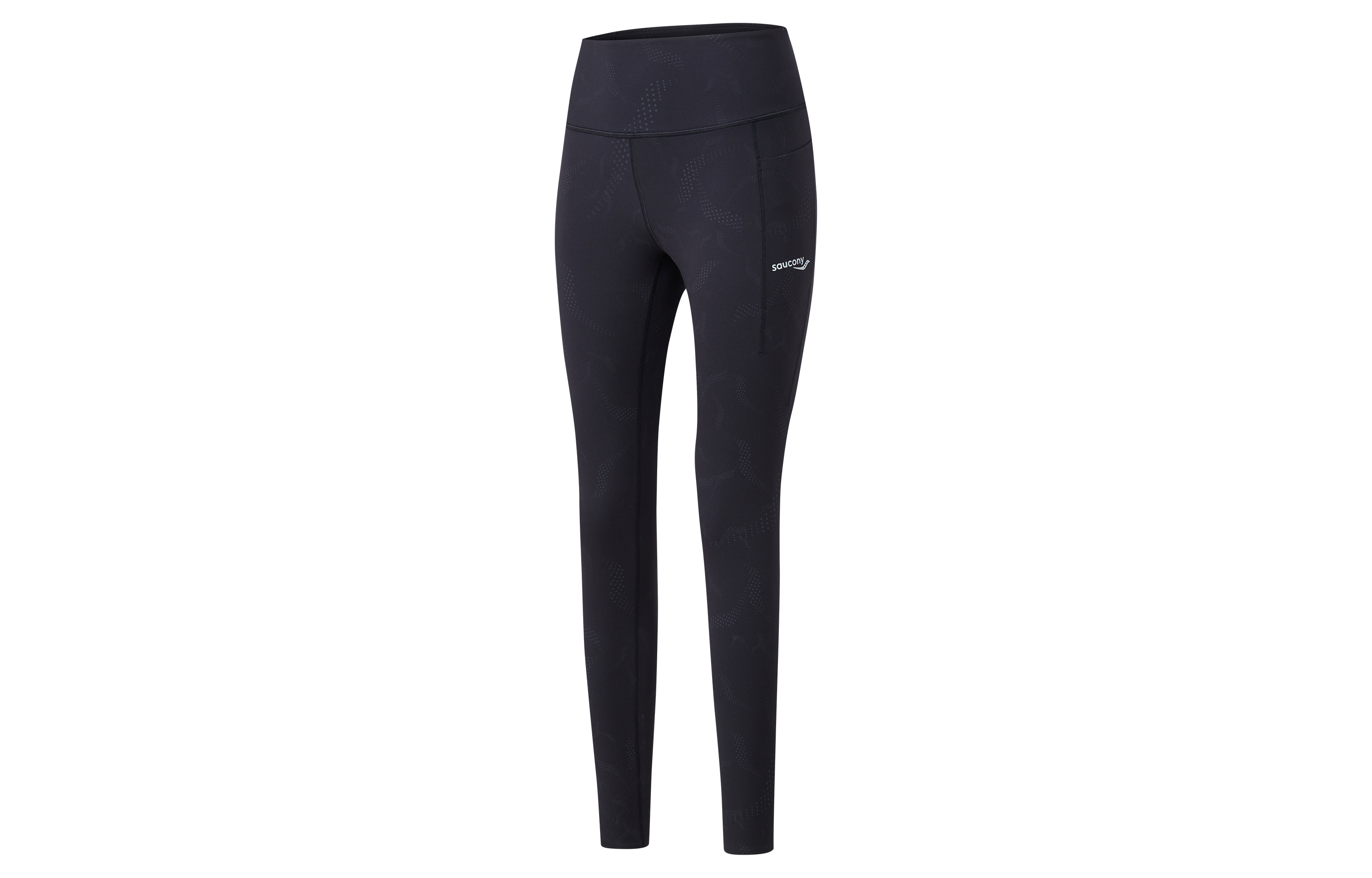 Saucony Running Pants Women’s Black Sole Reflective Silver Color Set