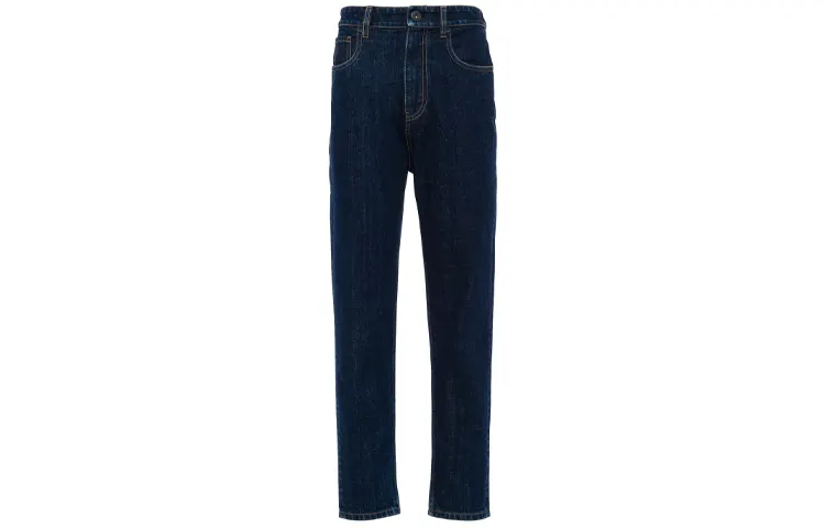 PRADA Jeans Women's Blue Moderate Straight Fit Pants