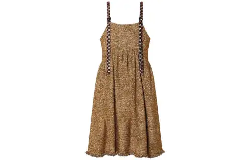 LOUIS VUITTON SS23 Sleeveless Dress Women's Yellow