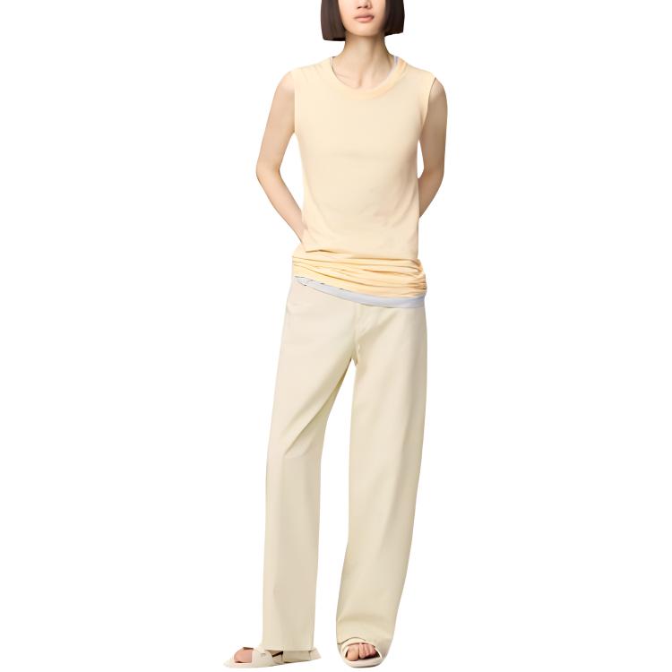 Женские брюки UNIQLO U (бежевые)