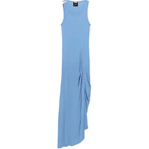 LOEWE Sleeveless Dresses Women's Sky Blue Crew Neck Moderate Long