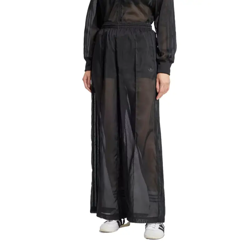 Adidas Women's Adicolor Sheer Track Tracksuit Bottoms Black