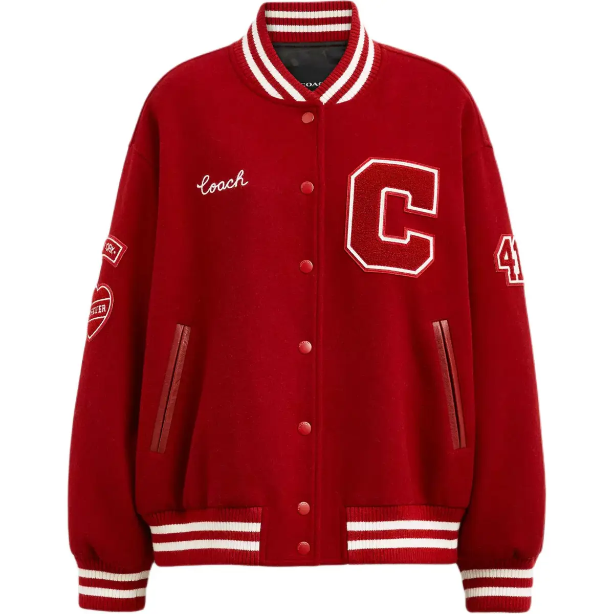 COACH Puffer Jacket Women's Red