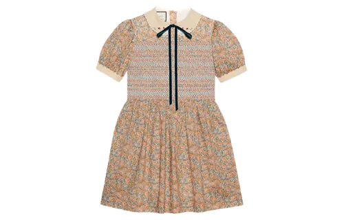 GUCCI Short Sleeved Dress Women's Multicolor