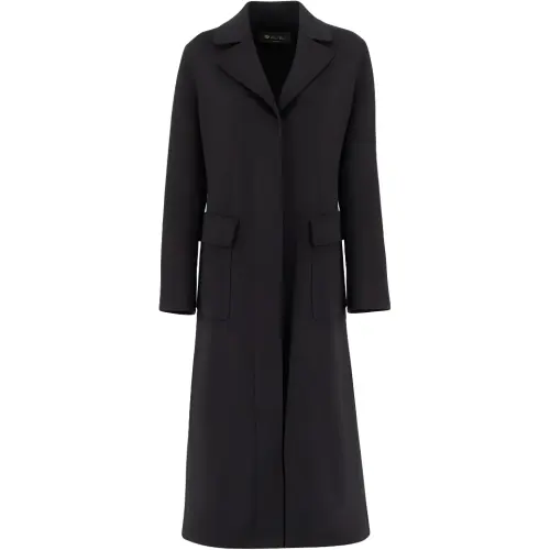Loro Piana Velvet Jackets Women's Black Lapel Moderate