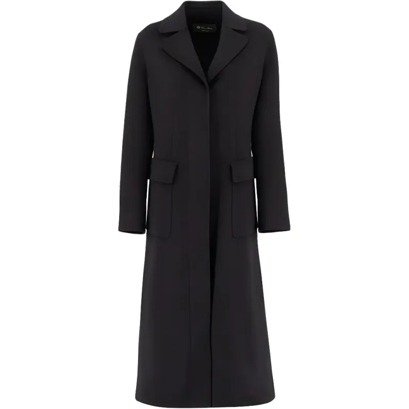 Loro Piana Velvet Jackets Women's Black Lapel Moderate