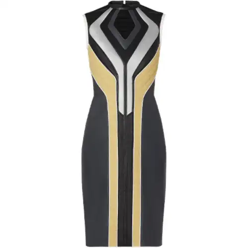 LOUIS VUITTON New Quarterly Products Of LV Sleeveless Dresses Women's Black Crew Neck Moderate