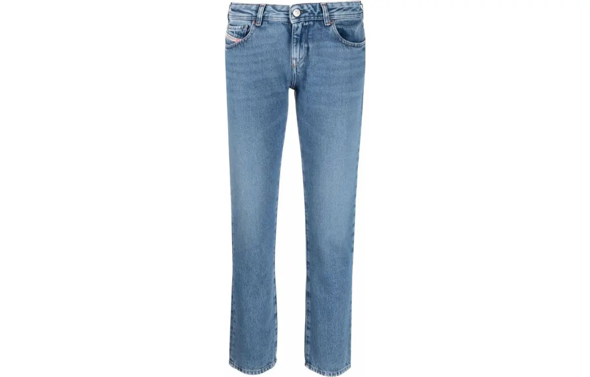 Diesel Low-Rise Straight-Leg Jeans