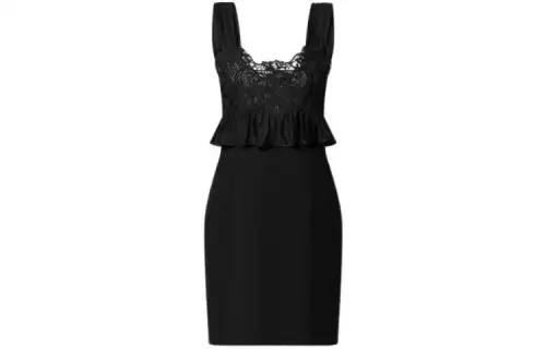 LOUIS VUITTON Sleeveless Dress Women's Black