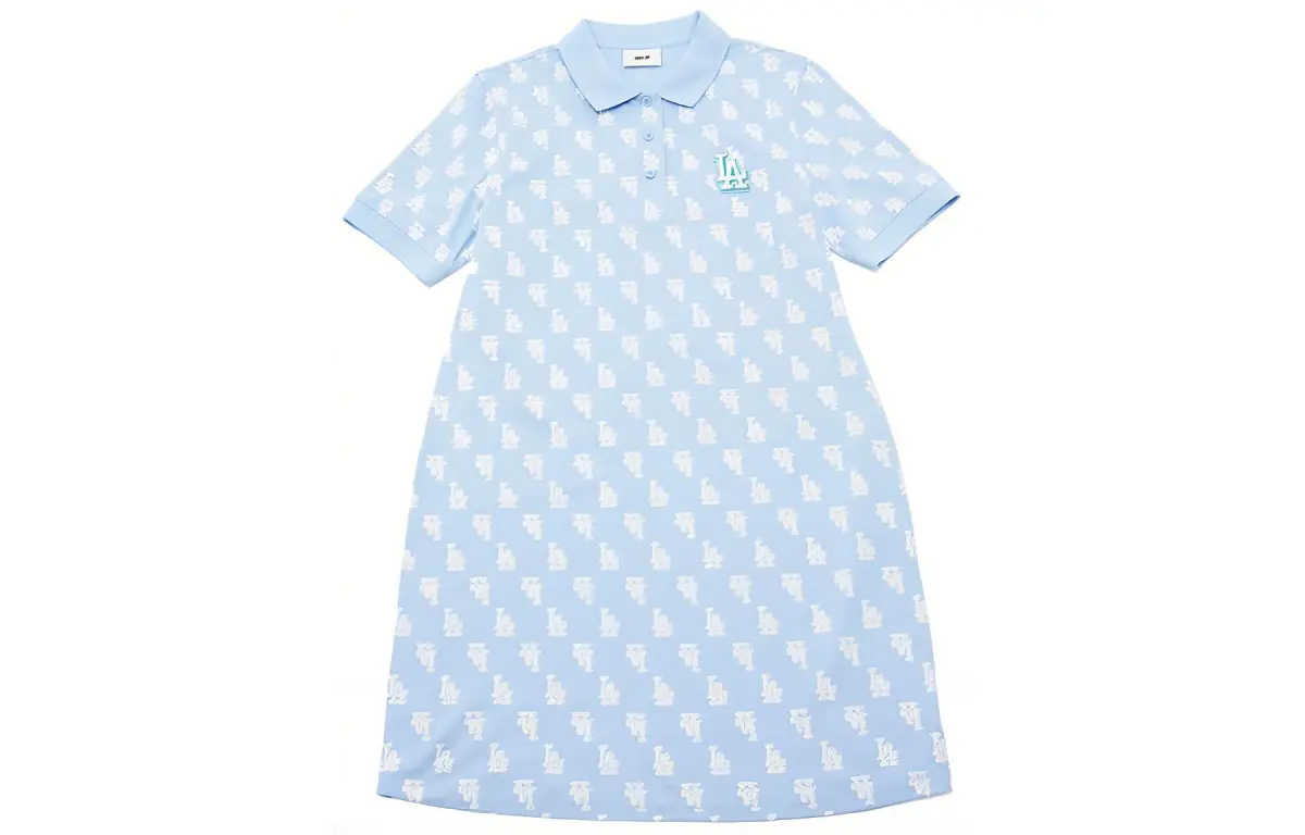 MLB Los Angeles Dodgers SS24 Short Sleeved Dress Women's Sky Blue