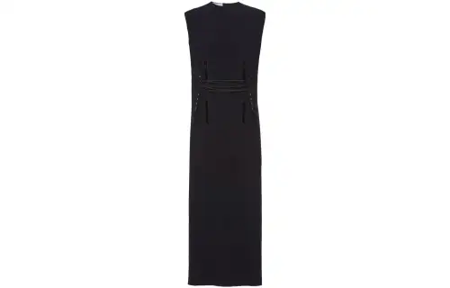 【Previous Season】lace-up mid-length dress