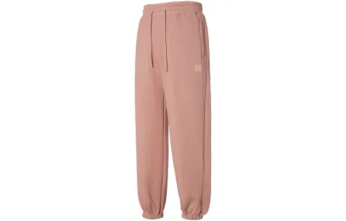 Jordan Knitted Sweatpants Women's Pink Moderate Cuffed Pants