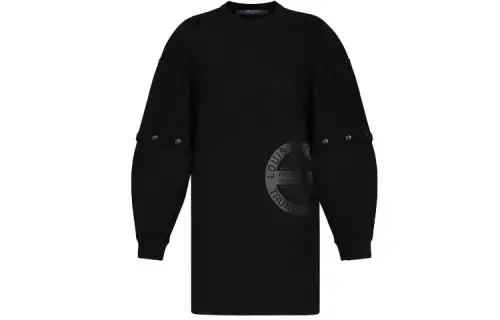 LOUIS VUITTON Long Sleeved Dress Women's Black