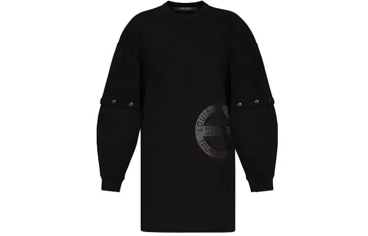 LOUIS VUITTON Long Sleeved Dress Women's Black