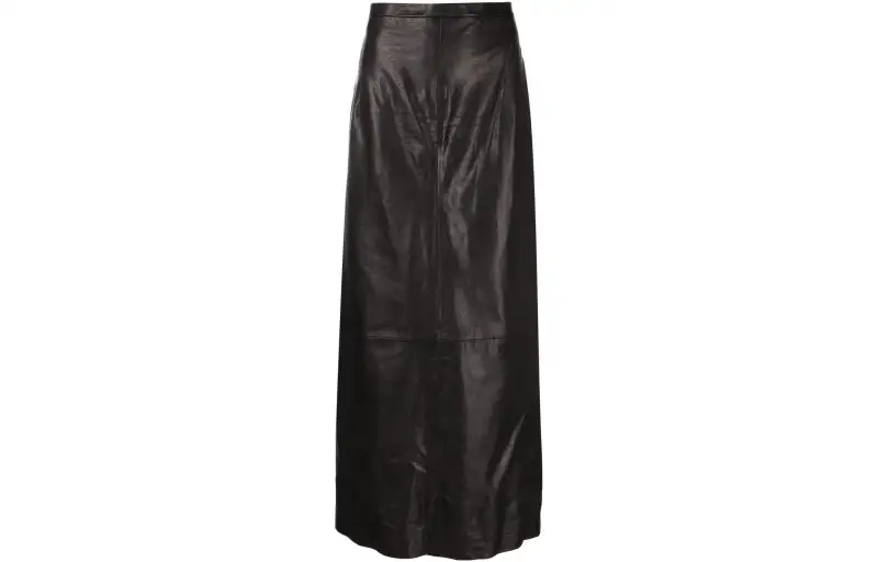 【Previous Season】leather A-line skirt