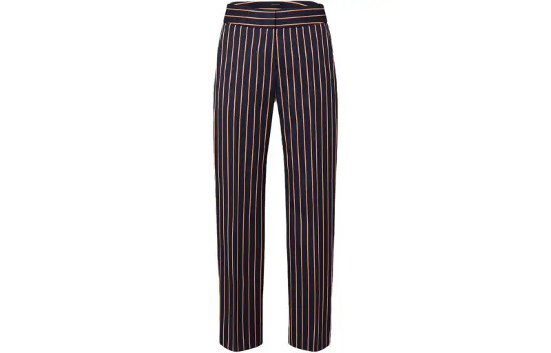 LOUIS VUITTON Striped Wool Suit Pants
