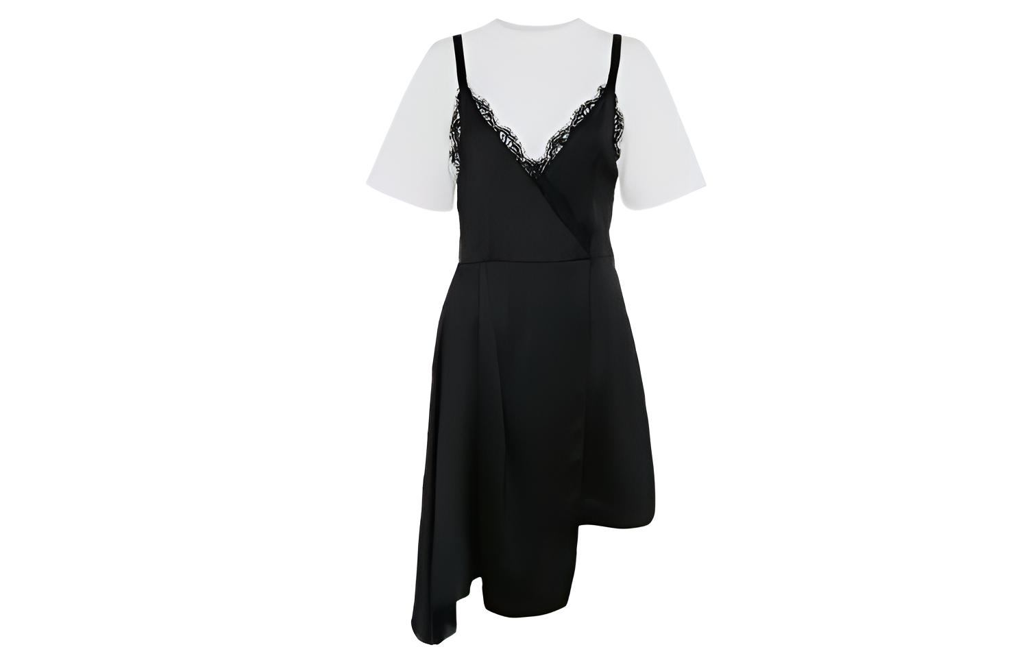 Женское платье Alexander McQueen (черно-белое)