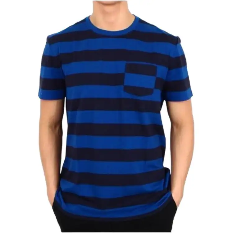 Burberry T Shirts Men's Blue Crew Neck