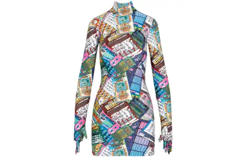 Vetements Long Sleeved Dresses Women's Multicolor