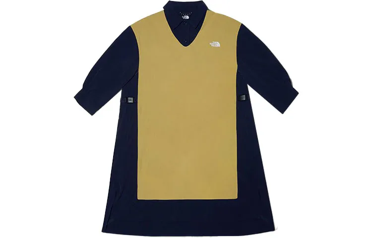 THE NORTH FACE Urban Outdoors Collection FW22 Avant Garde Collection Short Sleeved Dress Women's Khaki