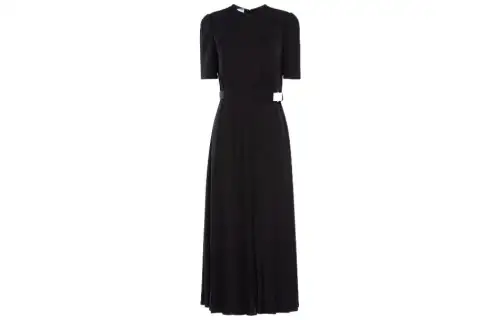 PRADA SS22 Short Sleeved Dress Women's Black
