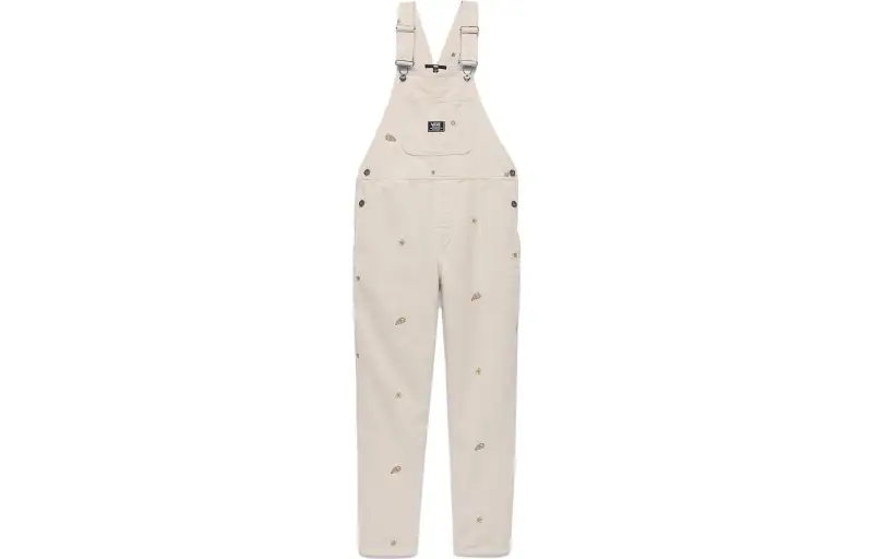 Vans GROUND WORK HOLLYWELL Overalls Women's Ecru Moderate Overalls