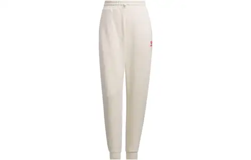 Adidas Originals Knitted Sweatpants Women's Wonder White Moderate Cuffed Pants