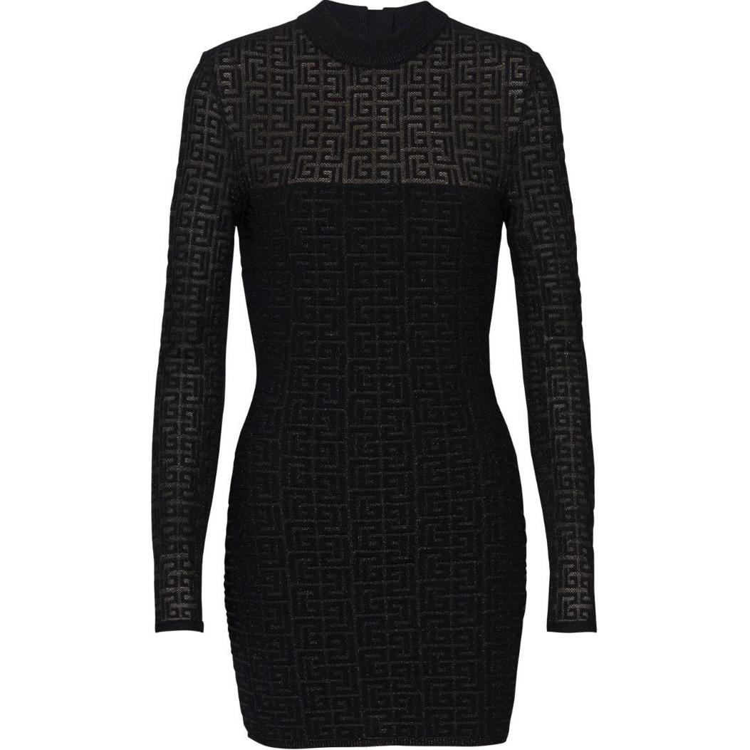 Женское платье BALMAIN SS24 (черное)