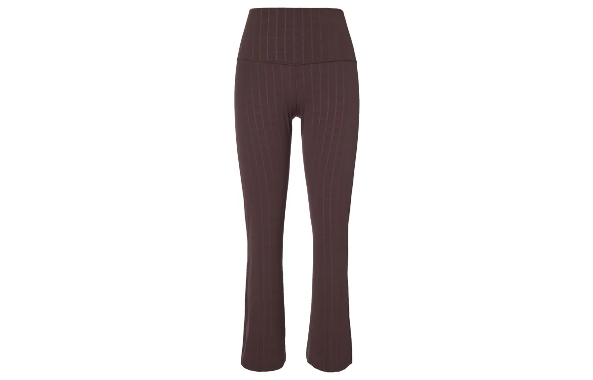 Nike Knitted Sweatpants Women's Earth Umber Moderate Flared Pants