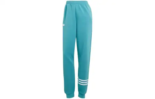 Adidas Originals Knitted Sweatpants Japan Version Women's Light Blue